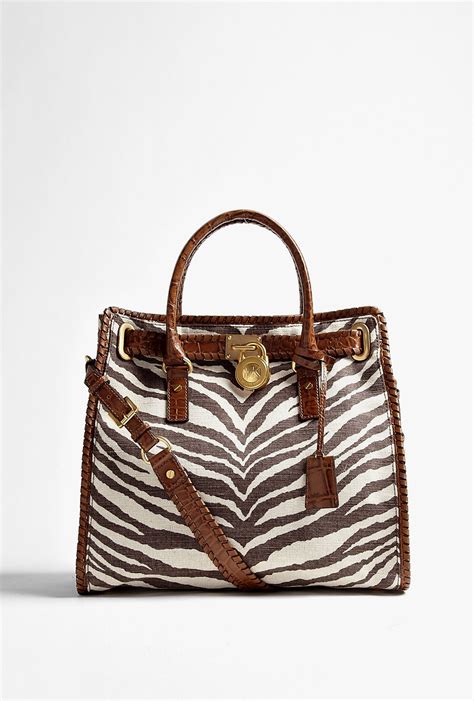 michael kors hamilton zebra bag|Michael Kors Hamilton bag outlet.